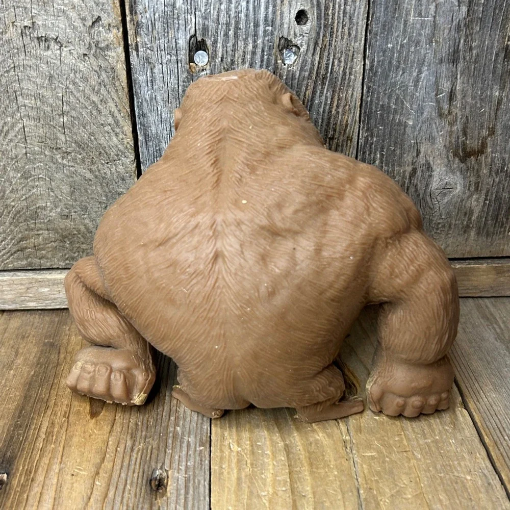 Brown Stretchy Gorilla Stress Toy Muscular Squishy Fidget Ape Figure 5.5 Inch